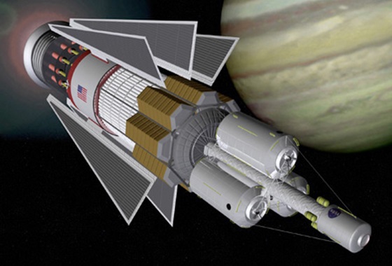 Updated modern design for a nuclear pulse propulsion spacecraft